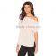 Hot Sell Lady Fashion Cutting Blouse Design