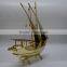 Metal Ship Model, Silver Metal Ship Model on Clear Crystal Base Souvenir Gifts