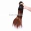 2016 NEW product Malaysian remy human hair silky straight hair weft 2 tone color ombre hair 1B/30