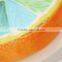 custom orange design shaped plush memory foam pillow