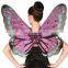 Adult size costume pink feather angel wing butterfly wings with flower headband