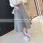Custom Autumn Skirts Casual Women Long Woolen A-line Skirts,Fashion Thick Winter Woolen Long Skirts For Women
