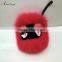 New style little monster pom pom charm promotion key chain