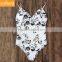 Print Halter Bikini Set Recycled Fabric Bikini Open Back One Piece Swimwear