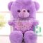 HI CE hot selling plush teddy bear with red heart ,stuffed red heart teddy bear valentine's gift