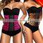 Durable top sell colorful strong body shaper,sexy women latex waist trainer
