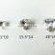 Point back with real silver Crystal Transparent stone for decorative