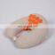 Hot selling U shape 100% natural cotton cover memory foam filling acupressure neck pillow