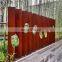 Laser cut wall panel cladding 2mm rusted corten steel sheet