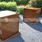 CORTEN steel water fountain with LED Light