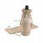 Customized drawstring wine bag,Single jute wine bottle bag,jute wine tote bag wholesale