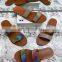 Rainbow Colorful diamond slippers for women fashionable designers shoes for ladies women slides footwear sandals