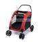 Multifunctional 4 Wheels Pet Carrier With Wheels Dog Travel Stroller