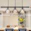 Modern and simple industrial chandelier creative personality retro lamps bar table lighting wrought iron  restaurant chandelier