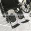 hospital elderly cerebral palsy height adjustable manual foldable wheelchair chair with wheels foot rest and nylon seat