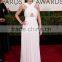 2015 Free Shipping Golden Globe Awards White Floor Length Sleeveless Evening Dress