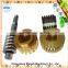 Pinion Brass stepper motor Worm Gear Alloy Wheel Screw Shaft For gear hobbing machine