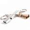 Hot Selling Aluminum Alloy Outdoor Rescue Whistle Double Frequency Emergency Metal Whistle Outdoor Survival Whistle