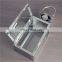 High Quality Stainless steel garden outdoor decoration candle lantern metal glass candle holder lantern