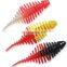 5cm 1.7g large quantity in stock two - color needle shaped Ocean Beach colorful seabass lifelike silicone  fishing soft Lure