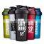 Fitness bpa free plastic spice custom logo gym protien shaker bottles