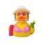 Wholesale China manufacturer rubber duck with hat baby shower water beach bath ducky toy for kids child