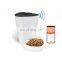 robot automatic milk dog adjustable intelligent microchip slow smart solar powered training pet feeder with timer