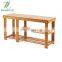 Bamboo shoe rack bench 3 layer indoor storage rack with seat shoe rack for boots multi-functional furniture