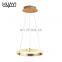 Huayi Popular Product Nordic Style Home Indoor Aluminum Golden LED Pendant Home Decor Light