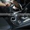 2pcs Carbon fiber Style For Alfa Romeo Giulia Stelvio 2016 2017 2018 ABS Chrome Center Console Decoration Frame Trim Car Parts