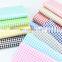 Cotton twill printed fabric grid 5mm kindergarten baby pure cotton bedding bag edge fabric wholesale