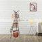 Modern Heavy Duty Metal Door Floor Standing Clothing Monster Teak Coat Rack Hang It All Stand