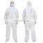 Disposable coverall hazmat suit heavy duty painters coveralls excellent air permeability and water repellency