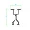 MK Farm Solar Clamp Mounting Accessories Aluminum Rail Fixture Clamp for Photovoltaic Panel Mounting Factory Custom Sale