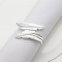 High Quality Metal Decorative Tabletop Tissue Holder Leaf Design Fancy Napkin Ring