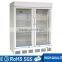 2 doors electric beverage cooler refrigerator for fruits and vegetables