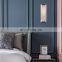 Modern Luxury Alabaster Wall Sconce Lamp Bedroom Living Room Home Decor Brass Rectangular LED Wall Light