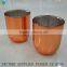 2016 Latest Round Bottom Copper Candle Jar With Metal Lids Wholesale Quality Choice