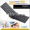 Folding Mini Bluetooth Keyboard, Aluminum Triple Folding Bluetooth Keyboard, Mobile Mini Folding Keyboard