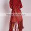 2015 Women Winter Long Sleeve Long Fringe Faux Suede Trench Coat