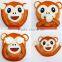 plush emoji pillows/High quality Plush Emoji pillow/plush monkey emoji pillow
