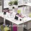 Modern Appearance Workstation Round Shape 4 Person Wooden Office Cubicle(SZ-WS929)