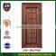 China sound-proof swing security front wooden door in Guangzhou with 100% solid wood