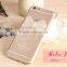 Cartoon Mickey Mouse Pattern Transparent Soft TPU Material Back Cover with Kickstand for Samsung S6 S6edge