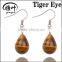 Natural semi precious stones drop pendant ball Earrings