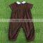 Brown corduroy long bubble for baby boy