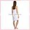 Women's Cotton Terry Spa Bath Towel Wrap-white2
