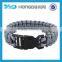 Polyester cover with 7 strand nylon core evil eye shamballa bracelet