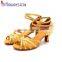 Stylish lady OEM ODM flexible yellow dance shoes