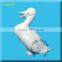 high white ceramic bisque duckling figurine